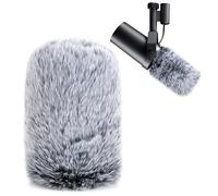 YOUSHARES SM7B - Filtro pop para micrófono Shure, protector de parabrisas peludo, compatible con Shure SM7B, micrófono vocal dinámico SM7dB (gris)