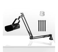 YOUSHARES Soporte de Micrófono de Perfil Bajo, Adecuado para Micrófonos como Blue Yeti, Fifine AM8, K658, Razer Seiren Mini, HyperX, Rode, etc. Adecuado para Juegos y Transmisión en Vivo