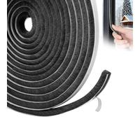 YOUSHARES Tira de Sellado de Costura de Puerta, Burlete Puerta Entrada - Burletes Autoadhesivos para Ventanas, Burlete Ventana Corredera, Puertas Exteriores, Ventanas (Negro)