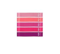 Yousheng 5-Piece Fitness Elastic Resistance Bands Set for Home Workout, Yoga, Pilates, Stretching, Full Body Workout & Gym Training - Portable Exercise Equipment with Carry Bag(5pink)