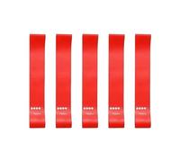 Yousheng 5-Piece Fitness Elastic Resistance Bands Set for Home Workout, Yoga, Pilates, Stretching, Full Body Workout & Gym Training - Portable Exercise Equipment with Carry Bag(5 red)