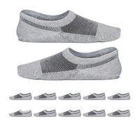 YouShow Calcetines Mujer Hombre Finos 10 Pares Polares Calcetin Anti-olor Calcetines Cortos(Gris,39-42)