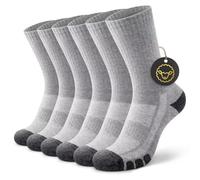 YouShow Merino Calcetines de Senderismo para Hombre y Mujer 3 Pares de Calcetines de Trekking al Aire Libre con Almohadillado Anti-Burbujas, 39-42