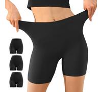 YouShow Pantalones Cortos Mujer Debajo la Falda Pack de 3 Bragas Antirozaduras Algodón Shorts Deportivo Negro L