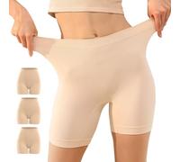 YouShow Pantalones Mujer Debajo la Falda 3 Pack Pantalon Antirozaduras Cortos Vestir Braga Anti Roce Beiges M