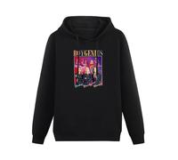 YOUSICHUANG Boygenius 90S Design Merch The Record Band Hoody Unisex Long Sleeve Hooded with Pocket Black L