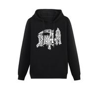 YOUSICHUANG Death Logo Hoody Unisex Ptinted Hoodies Long Sleeve Men's Hooded with Pocket Black L