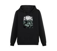 YOUSICHUANG Immortal Blizzard Beasts Hoody Unisex Ptinted Hoodies Long Sleeve Men's Hooded with Pocket Black S