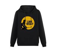 YOUSICHUANG Link Wray Hoody Unisex Ptinted Hoodies Long Sleeve Men's Hooded with Pocket Black XXXL