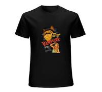 YOUSICHUANG The Return of Vampurrs Meowcula Halloween Horror Cat Vampire Short Sleeve T-Shirt Black, Negro , L