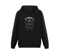 YOUSICHUANG Tribulation Skeleton Hoody Unisex Ptinted Hoodies Long Sleeve Men's Hooded with Pocket Black XL