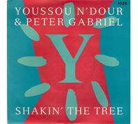 Youssou N'dour And Peter Gabriel - Shakin' The Tree 7 Inch (7" Vinyl 45) UK Virgin 1989