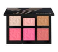 youstar GLAM & GLOW Paleta de iluminadores y rubor - Paleta de colorete y resaltador con espejo, altamente pigmentado, brillo duradero, fácil de difuminar, para tez radiante y maquillaje natural