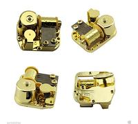 YouTang - Mecanismo musical de cuerda chapado en oro con 18 notas y mecanismo de relojería, diferentes melodías disponibles, para manualidades