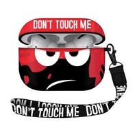 Youtec Funda para AirPods 3 2021, Don't Touch Me Airpods con llavero/cordón, funda suave y bonita a prueba de golpes para mujeres y hombres, compatible con funda de carga AirPods 3, rojo