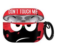 Youtec Funda para AirPods Pro de 2ª generación 2022, Don't Touch Me Airpods Pro 2 con llavero, funda suave y bonita a prueba de golpes para mujeres y hombres, compatible con Apple AirPod Pro 2, rojo