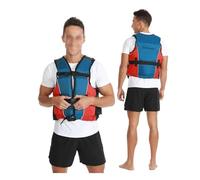 Youth Adult Surfing Vest, Lightweight High Buoyancy Portable Breathable Vest with Zipper for Snorkeling, Boating, Fishing, Surfing, Water Sports, Adjustable Comfortable Safety Gear(S/M)