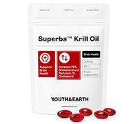 Youth & Earth Aceite de Kril Superba Omega 3, 500 mg, 60 Cápsulas Blandas