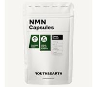 Youth & Earth NAD Capsules Support Boost Energy & Metabolism, Unlock Cellular Function, Repair Damaged DNA, Anti-Aging & Increase NAD+ Levels - 250mg (60 Capsules)
