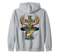 Youth Faith Camo Cross Hunting Fishing Christian Sudadera con Capucha