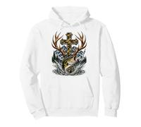 Youth Faith Camo Cross Hunting Fishing Christian Sudadera con Capucha