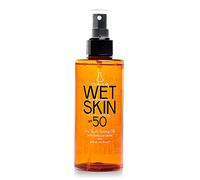 Youth Lab. Aceite Bronceador en Spray de Tacto Seco. Wet Skin. Alta Protección Contra los Rayos UVA y UVB. SPF 50. Consigue un Bronceado Natural. Rápida Absorción. Contenido 200ml.
