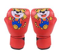 Youth Strike Gloves - Boxing Gear for Boys | PU Build with Fun Cartoon Look, Breathable Training Fit, Punch Bag Practice, Speed Ball Workout, Soft Hand Cushion, Suitable Ages Three