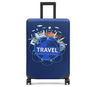 Youth Union Cubierta de Equipaje Funda de Maleta 18-32 Pulgadas de Fibra de carbón de bambú Cubierta de Equipaje Poliéster Equipaje de Viaje Cubierta de la Caja Protectora (Travel, S)