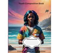 Youth w multi color Hair Black Art Cover Composition Journal: 7.5 x 9.25 | 100 pages