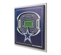 YouTheFan Con licencia oficial NFL Dallas Cowboys Stadium Series 3D Wall Art - réplica de estadio de equipo multicapa, regalo detallado para los fanáticos de los deportes, decoración interior
