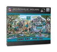 YouTheFan-Jacksonville Jaguars Día del Juego en el zoológico Rompecabezas de 500 Piezas, Colores del Equipo, (3703582)