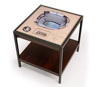 YouTheFan Layer StadiumViews Lighted End Table NCAA Florida State Seminoles 25 Capas StadiumView Mesa Auxiliar iluminada, Metal, Espresso, 23" L x 22" W x 22.25" H