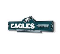 YouTheFan Letrero de calle 3D de los Philadelphia Eagles de la NFL, hecho con precisión, arte de pared listo para colgar, con licencia oficial y adición elegante para el mejor fan del equipo