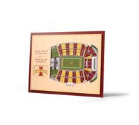 YouTheFan NCAA Iowa State Cyclones 5-Layer StadiumView 3D Wall Art - J