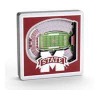 YouTheFan NCAA Mississippi State Bulldogs 3D StadiumView, Color del Equipo, pequeño