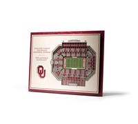 YouTheFan NCAA Oklahoma Sooners 5-Layer StadiumView 3D Wall Art - Gayl
