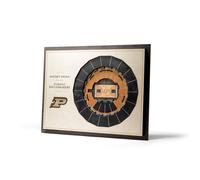 YouTheFan NCAA Purdue Boilermakers BB 5-Layer StadiumView 3D Wall Art