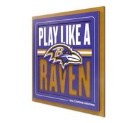 YouTheFan NFL Baltimore Ravens Serie de lemas Arte de pared 3D