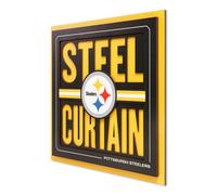 YouTheFan NFL Pittsburgh Steelers Serie de lemas Arte de pared 3D