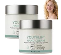Youthlift Crema de manos para manos secas, hidratante, reafirmante, con ácido hialurónico, loción de manos antiedad para las arrugas, reparador nutritivo para mujeres y hombres (2 unidades)