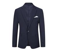 YOUTHUP Blazer Hombre, Solapa Normal, 1 Botón, Azul Navy, 3XL