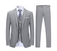 YOUTHUP Traje de 3 Piezas de Hombre Slim Fit Trajes de Boda de Negocios para Hombres Blazer Chalecos y Pantalones