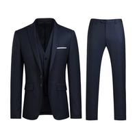 YOUTHUP Traje Hombre 3 Piezas 2 Botones Slim Fit para Boda y Negocios | Traje formal versátil de tres piezas, tejido confortable, perfecto para eventos festivos y entorno laboral