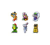 Youtooz Five Nights At Freddy's - Juego de pines de seguridad con licencia oficial de la FNAF, caja de coleccionista incluye 6 pines de Youtooz Five Nights At Freddy's Collection, metal, sin piedras
