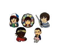 Youtooz Juego de pines Stranger Things, juego de pines con licencia oficial de Stranger Things, caja de coleccionista incluye 5 pines de Youtooz Stranger Things Collection, mediano, aluminio, sin