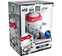 Youtooz x Shopville: Colección Teenage Mutant Ninja Turtles - Figura de vinilo en blanco y negro (Michelangelo) [Edición limitada - 1000 hechos solamente!]