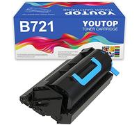 YOUTOP 1PK B721 B731 Cartucho de tóner negro para 45488801 Cartucho de tóner negro de alto rendimiento compatible con Oki B721dn B731dnw B731dn