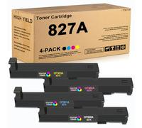 YOUTOP Cartucho de tóner remanufacturado 4PK 827A CF300A CF301A CF303A CF302A para HP Color Enterprise Flow MFP M880 M880z M880z+ M880z+ NFC