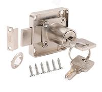 YOUTU® Cerradura de cilindro para muebles, 22 mm, cerradura para armario, juego de cerradura de acero inoxidable fundido a presión, llave de cobre puro (diferentes llaves)