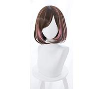 Youtuber AIChannel Kizuna AI peluca corta para mujer disfraz de Cosplay pelucas de pelo sintético resistente al calor